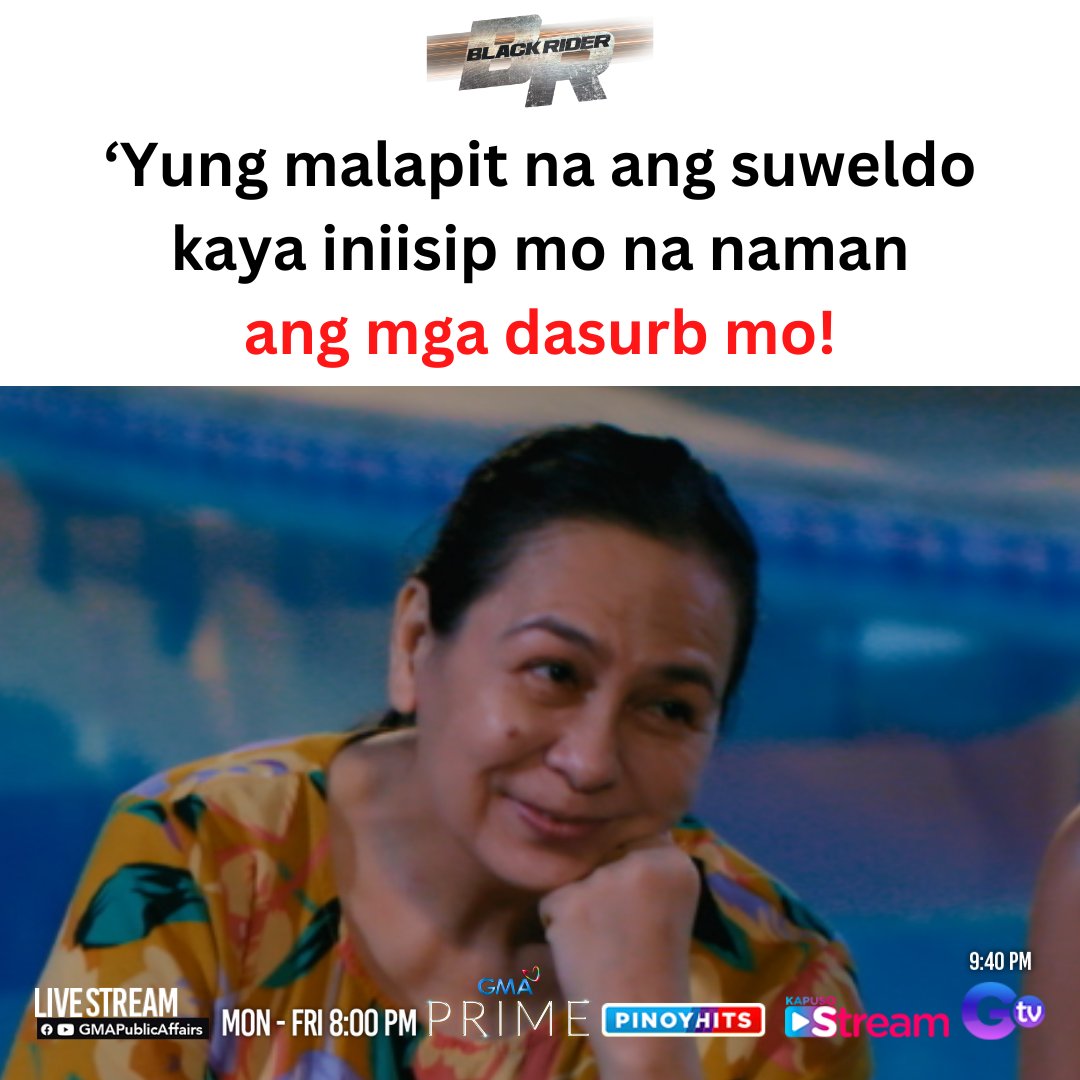 Ano ba ang dasurb mo? I-comment mo nga!

---
#BlackRider | 8 PM sa GMA Prime | 9:40 PM sa GTV
#BlackRiderHuntingAlma