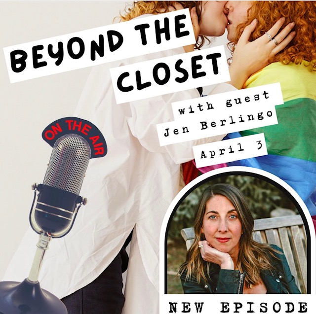 boldstorypress's tweet photo. MIDLIFE EMERGENCE author @JenBerlingo shares her personal story, unpacks the concept of compulsory heterosexuality & explores its impact in this illuminating episode of “Beyond the Closet” #podcast https://t.co/6iVQhnjhMj #MidlifeEmergence #CompulsoryHeterosexuality https://t.co/lGYTiKlI3b