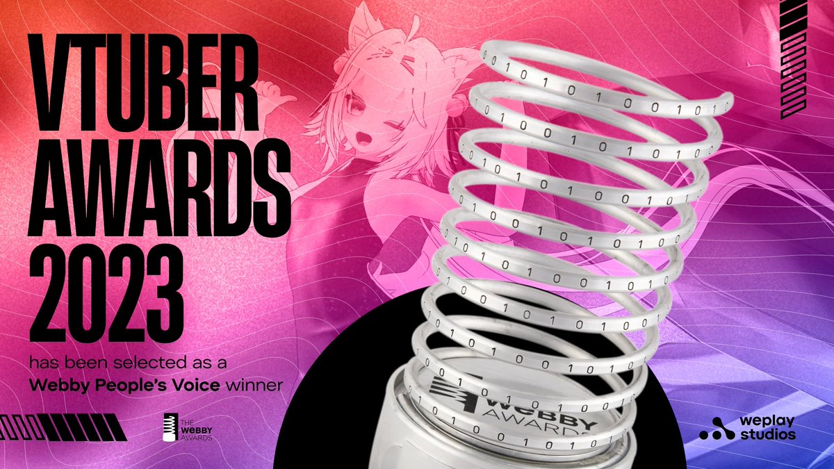 Produced by @WePlay_Studios, the first-ever virtual creator awards ceremony, VTuber Awards, has won the 28th annual Webby Awards ⚡️

Details: go.techiia.com/bdfj7tuh

#weplayholding #weplaystudios #vtuberawards #webbyawards