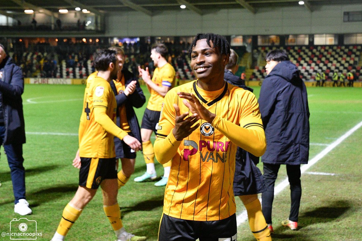Thank you @NewportCounty 🧡🖤
Great fans, great people👊🏾
#NCAFC