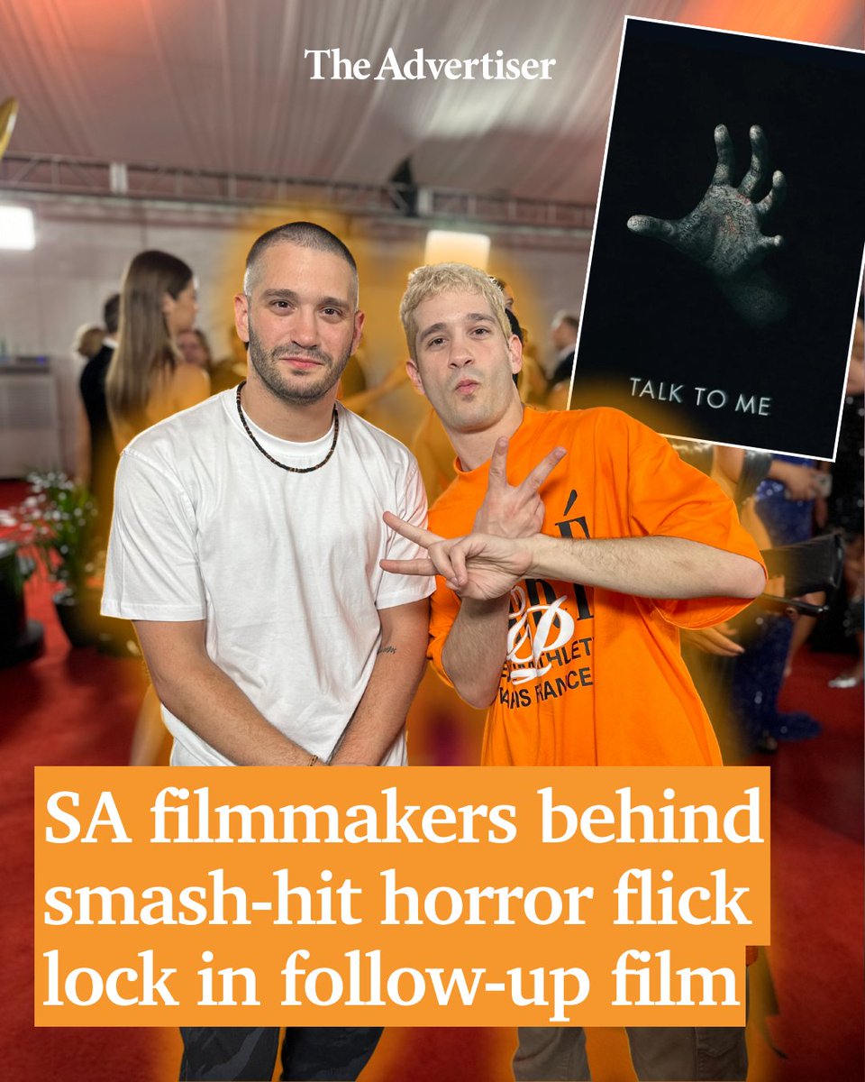 Adelaide filmmaking brothers Michael and Danny Philippou have locked in the follow-up to their smash hit horror flick Talk To Me. 🎬 Read more: bit.ly/4aVbsW4