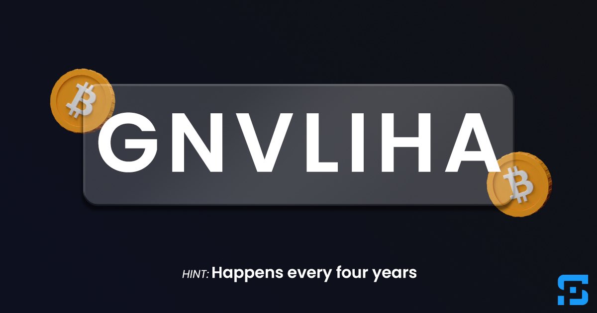 Unscramble the crypto puzzle: 'GNVLIHA'🤔

Here's a hint: It happens every four years ⏰

What's the term? 🕵️‍ Reply with your answer!