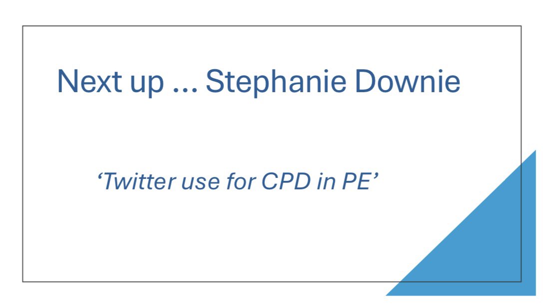 🌟 Next up at the #Year4Conference, the wonderful @missdownie_PE explores the power of using Twitter as a form of CPD in PE. Looking forward to hearing her insights and discussing future research ideas! Join the conversation💡 #PEChat #EdTech