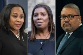 What's the first thing that comes to your mind when you see Fani Willis,  Letitia James, and Alvin Bragg?