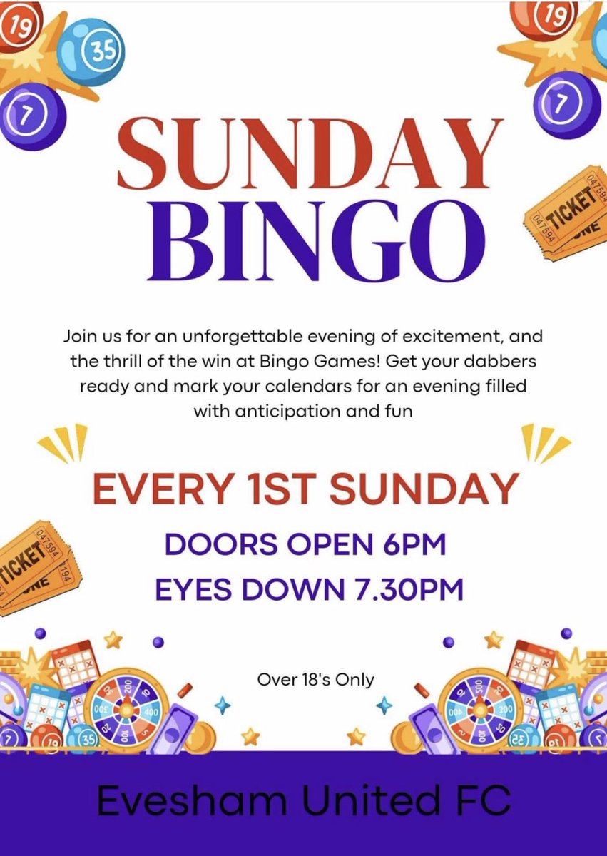 Make sure to come to Bingo 💯

#EUFC🔴⚪️