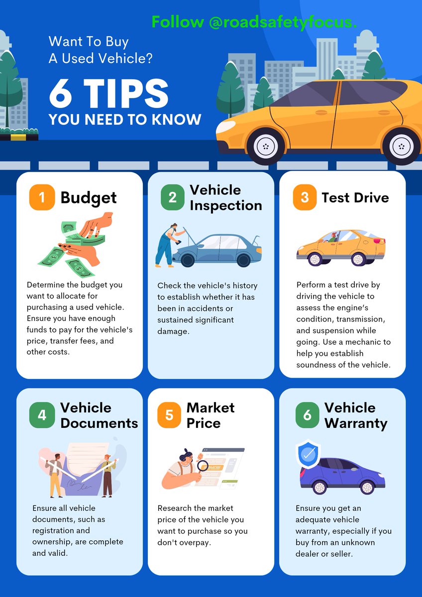 roadsafetyfocus's tweet image. Before you buy a used vehicle, read through. #AvoidScam