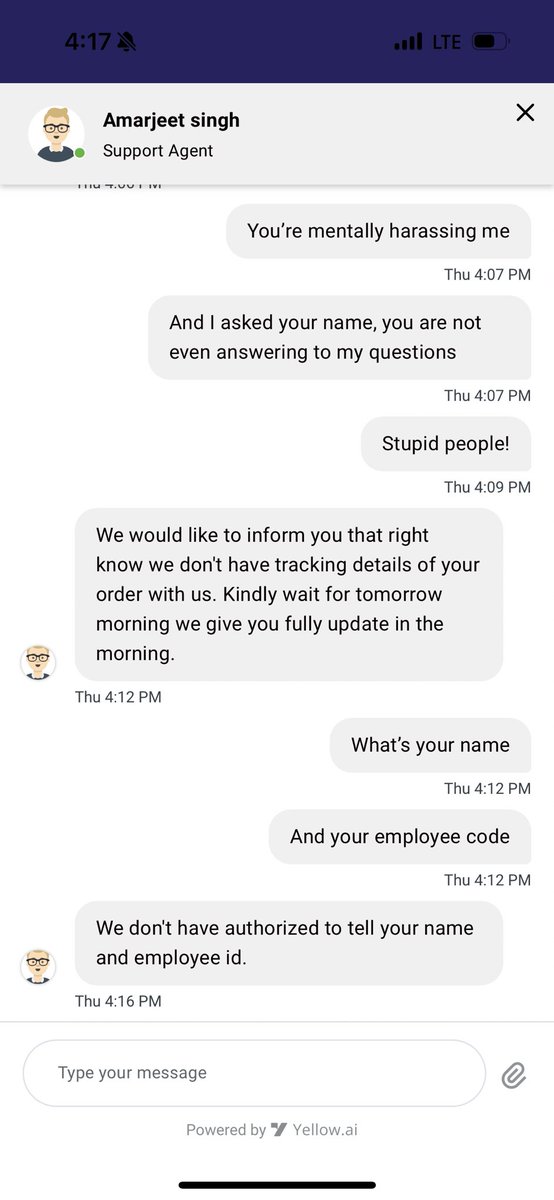 Please help 🙏🏻 @consumerforum_ 

@winni_gifts Not delivering my prepaid order, neither they are giving me customer support. Order ID 404243943731 .

They are mentally harassing me and playing with my emotions. 
Please help