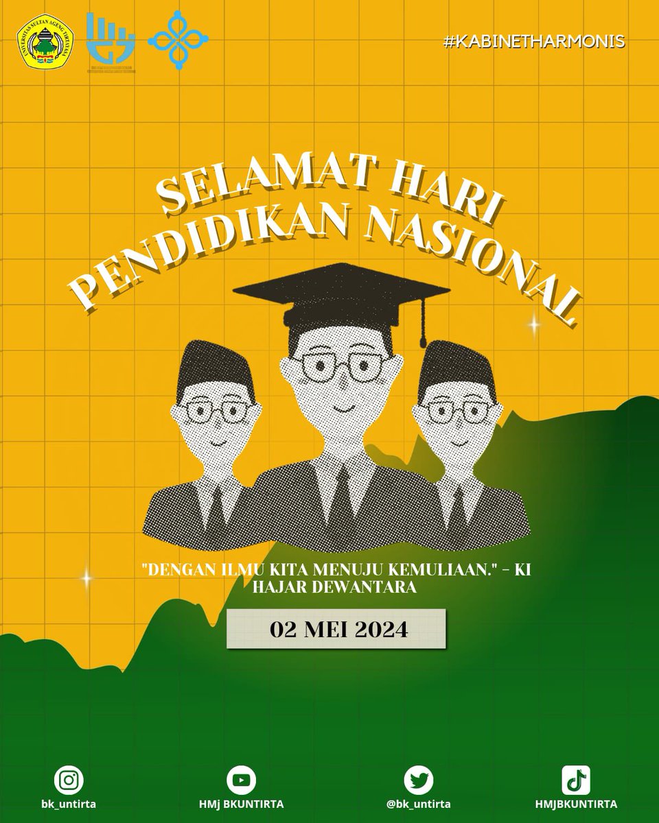 [SELAMAT HARI PENDIDIKAN NASIONAL]

Mari kita peringatkan betapa pentingnya pendidikan dalam membentuk masa depan bangsa. Bersama-sama, mari kita wujudkan visi sebuah bangsa yang maju melalui pendidikan yang inklusif, inovatif, dan berkelanjutan.
