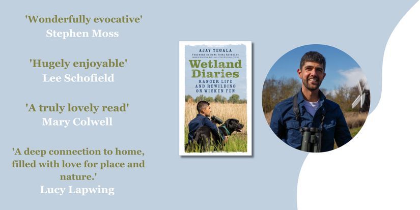 Happy Publication Day to @AjayTegala author of 'Wetland Diaries' - out now!
Get your copy here 📗: buff.ly/3vW1kwG #Wildlife #newbooks #rewilding @nationaltrust @East_England_NT 🌿