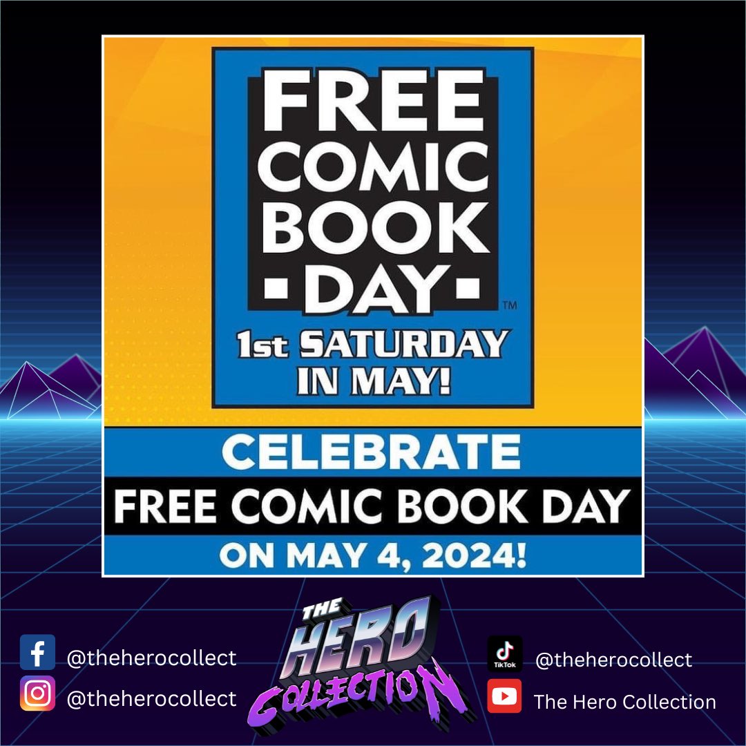 FREE COMIC BOOK DAY 2024!

We are so excited for this years Free Comic Book Day!

All comic fans know the power, imagination, and friendship that come from exploring the pages of a comic book.

#FreeComicBookDay #FCBD #TheHeroCollection #FreeComicBookDay2024 #FCBD2024