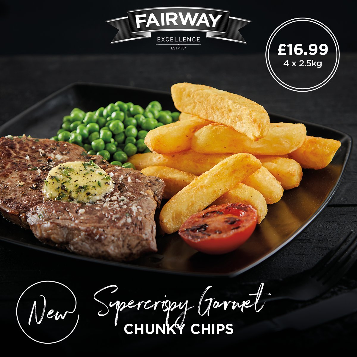 Introducing NEW #FairwayExcellence Supercrispy Gourmet Chunky Chips! Crispy outside, fluffy inside – a must-have for unforgettable dining. Vegan, gluten-free, and irresistible!

Where to buy 🛒 ow.ly/wlsM50RtEoh

#Foodservice #Hospitality #Catering #Chef