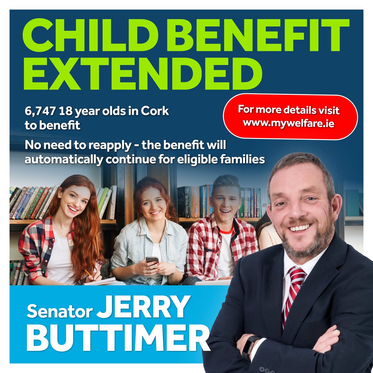 🎉 Child Benefit in Ireland is now extended to 18-year-olds in education or with a disability! This early rollout benefits 60k+ children and supports families as kids finish school. Automatic updates, no reapplication needed. More at MyWelfare.ie #ChildBenefit #Ireland