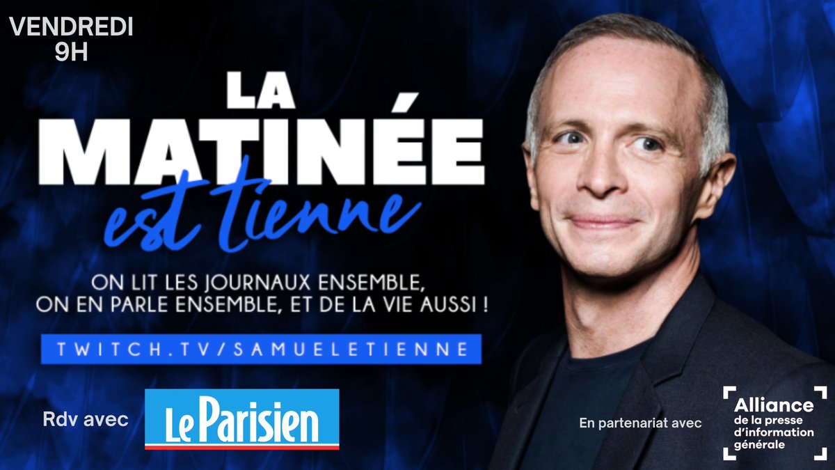 Chaque vendredi je reçois des confrères de la presse écrite, pour parler de l'actu, de la manière dont les journalistes travaillent et répondre à toutes vos questions ! Rdv cette fois avec la rédaction du PARISIEN, à demain ! #publicité