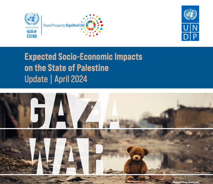 Today, @UNDP and @UNESCWA released an update of their joint initial rapid assessment ‘The #Gaza War: Expected Socio-Economic Impacts on the State of Palestine’ released in November 2023. Learn more about the #GazaWarImpact: go.undp.org/ZUC