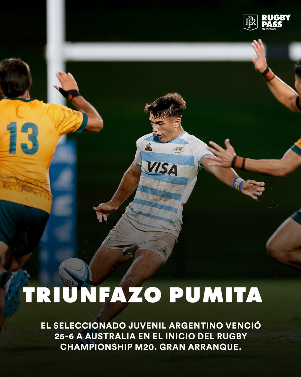 Los Pumitas ganaron y están primeros tras la fecha inaugural del RC M20. Nueva Zelanda y Sudáfrica empataron 13-13 en el otro partido. 🔝 📸 UAR