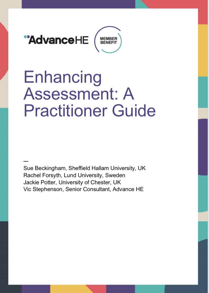 Congrats to @Marie_RyanUCC for having her case study published as part of international collation of approaches that foster inclusive assessment. Marie looks at the use of classroom response software. @CUBSucc @OVPLTUCC @Ahead