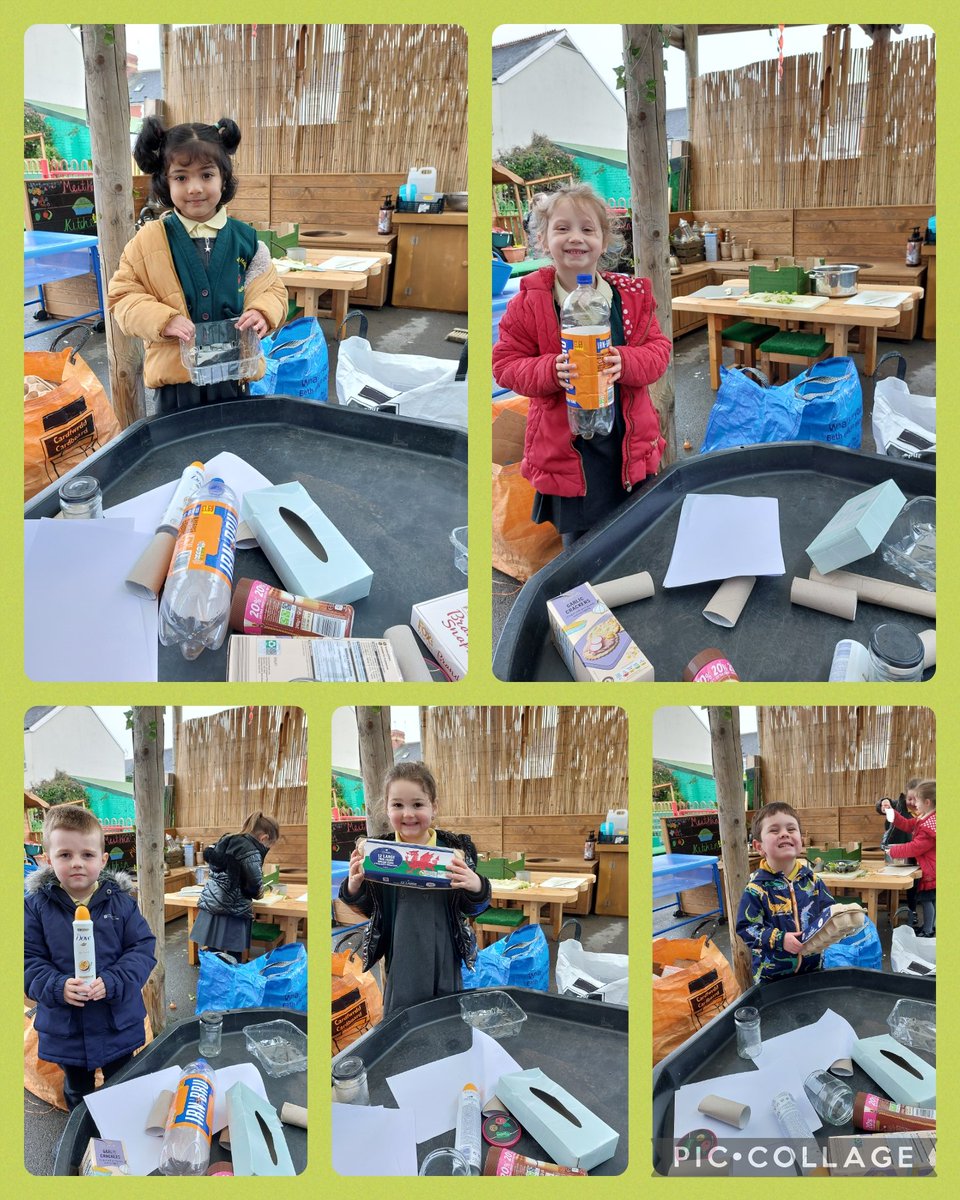 #MeithrinAM have been recognising materials that we can recycle ♻️