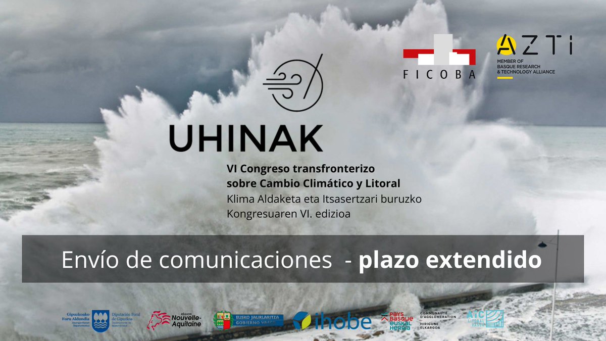 📢📢¡¡Todavía estás a tiempo de presentar tu comunicación y formar parte de #Uhinak2024!! 📆 Nueva fecha límite: 16/05/2024 📝Idiomas: castellano, inglés, francés y euskera 🔗uhinak.com/comunicaciones…