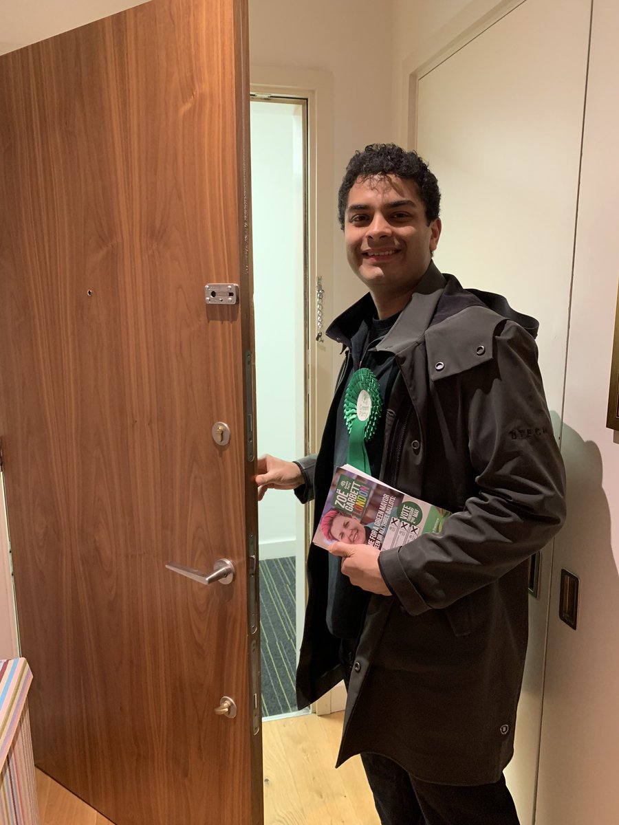 Just left the house… guess where I’m going! Cannot wait to vote for @ZoeGarbett as #Mayor of #London, for myself as West Central London rep @wcl_greenparty, & for @TheGreenParty on the London Assembly. Go over and vote at your local polling booth before 10pm WITH PHOTO ID 💚