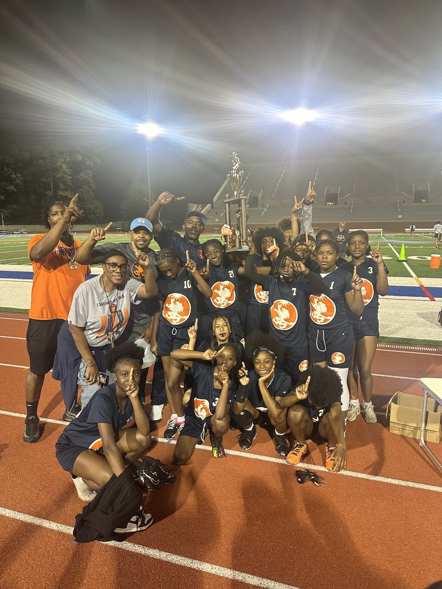 Congratulations to the John Lewis Invictus Academy Flag Football Team for winning the APS Middle School Flag Football Championship! Well deserved ladies! Your determination, grace, sportsmanship, & Royal Lion PRIDE was inspiring. ⁦@JLewisInvictus⁩ ⁦@apsupdate⁩