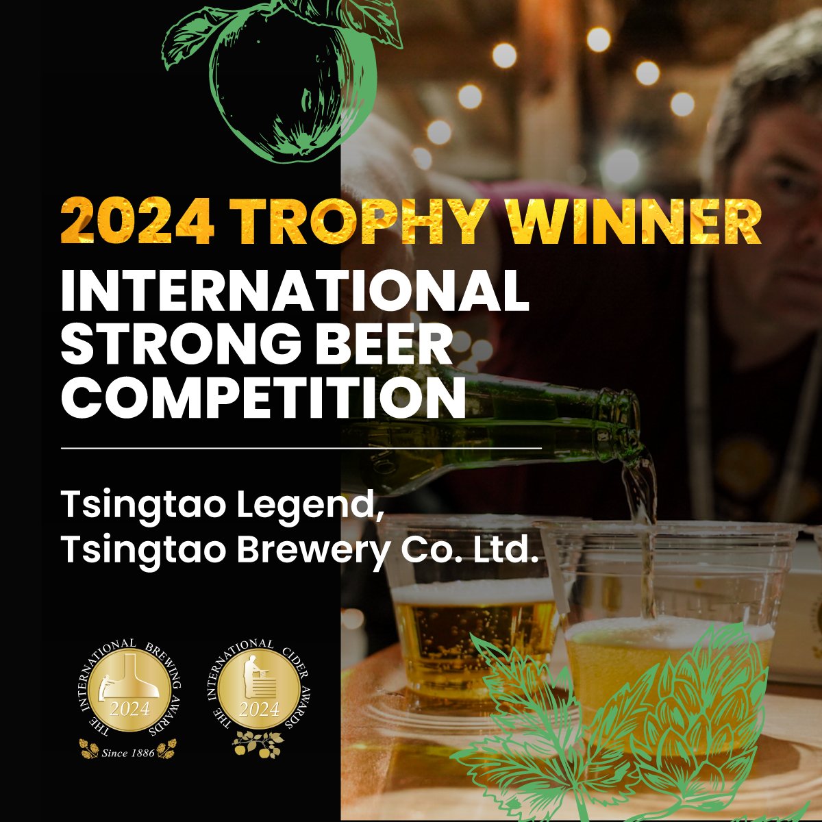 This year’s trophy winning beer from our 𝐈𝐧𝐭𝐞𝐫𝐧𝐚𝐭𝐢𝐨𝐧𝐚𝐥 𝐒𝐭𝐫𝐨𝐧𝐠 𝐁𝐞𝐞𝐫 𝐂𝐨𝐦𝐩𝐞𝐭𝐢𝐭𝐢𝐨𝐧 is:

🏆 Tsingtao Legend, <a href="/tsingtao/">Tsingtao</a> Brewery Co. Ltd. (China)

Trophy sponsor: <a href="/Brauwelt/">Brauwelt</a>
