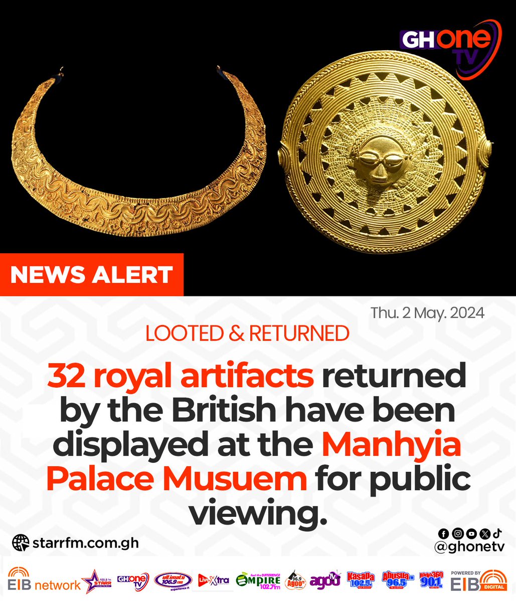 Looted royal artifacts from the Ashanti Kingdom are finally on display for public viewing at the Manhyia Museum in Kumasi, 150 years after the British took them...

#GHOneNews #GHOneTV