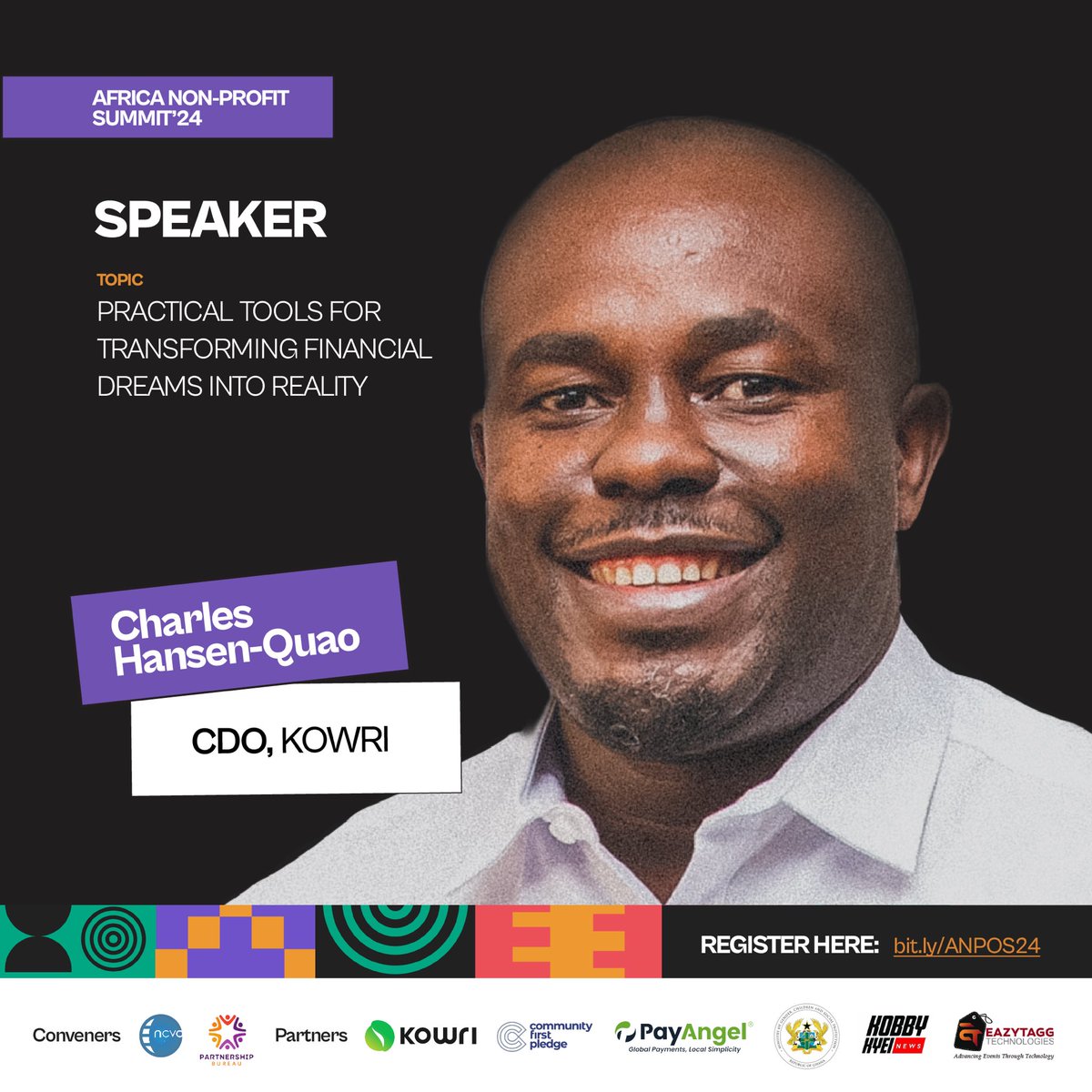 ✨Speaker Announcement - Charles Hansen-Quao.

Charles is an outcomes-oriented senior executive with over 20 years of experience at driving the delivery of transformational digital solutions.

He is the Chief Delivery Officer at SEVN (trading as Kowri).

#ANPOS24