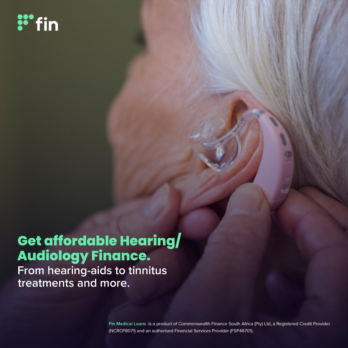 Looking to prevent, diagnose or treat hearing and balance disorders but can’t afford it right now?

Fin Medical Loans offers you highly affordable, long-term and low-interest Hearing Finance, empowering you to live your best life. 

#hearingaid #finance #medicalfinance