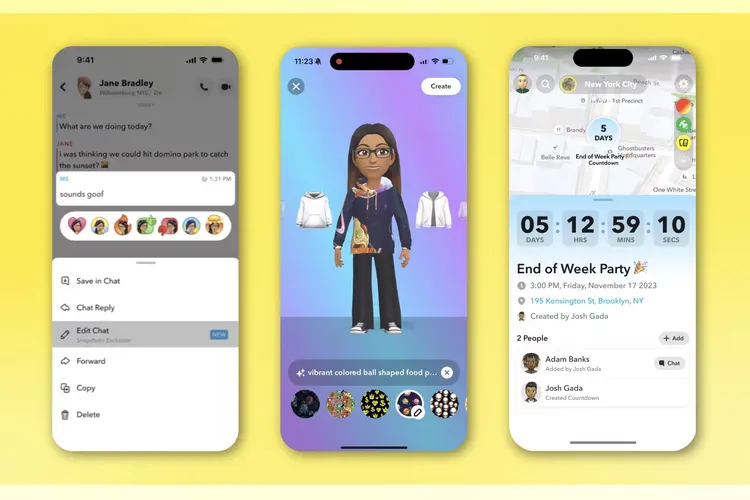 #Snapchat is rolling out new features to enhance your experience! 
     - Edit unread messages, 
     - Use a new AI reminders feature, and react with emojis. 
Get ready for a more interactive and engaging platform! #Snapchat #NewFeatures