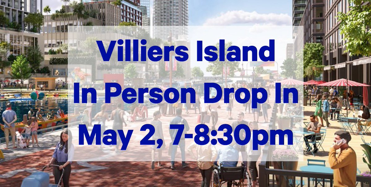 To follow up the March 26 virtual presentation, we are hosting an in person informational drop in on Thursday, May 2 at 251 Queens Quay East from 7:00 p.m. - 8:30 p.m. Project staff will be available to answer questions. Register and learn more here: bit.ly/3xFaePP