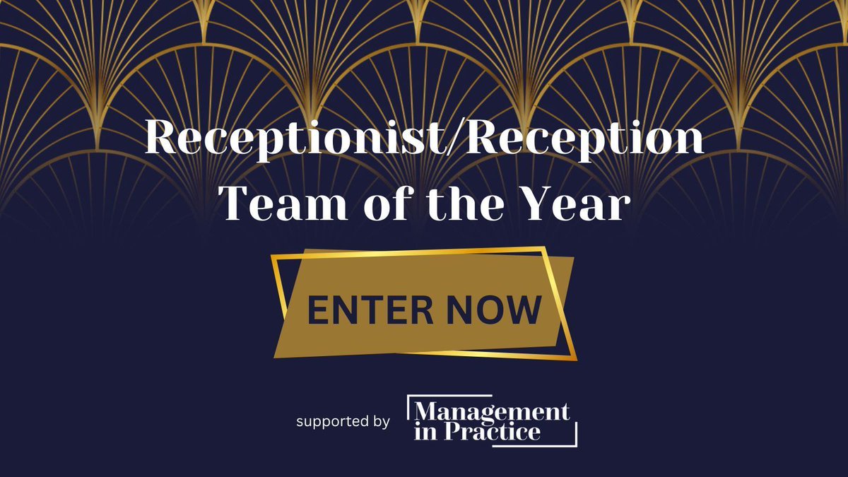 We are excited to support the Receptionist/Reception Team of the Year Award at the 2024 @gp_awards! We're looking for individuals/teams demonstrating improvements to organisation, the ambience & the patient experience. Download the entry form >> buff.ly/3UE0hv5
