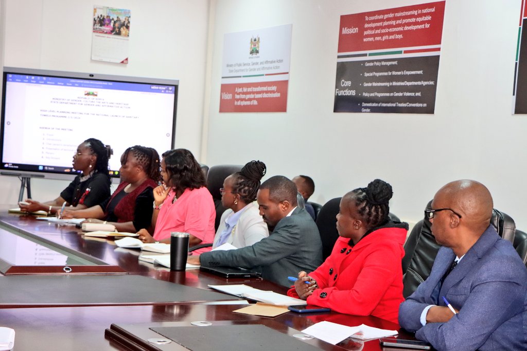 Have you heard of the Free Sanitary Towels Programme? Today I was in attendance of the planning meeting to roll out the nationwide distribution led by @PSAnneWangombe_ the Women Representatives represented by Chair @hon_kagiri and various stakeholders.