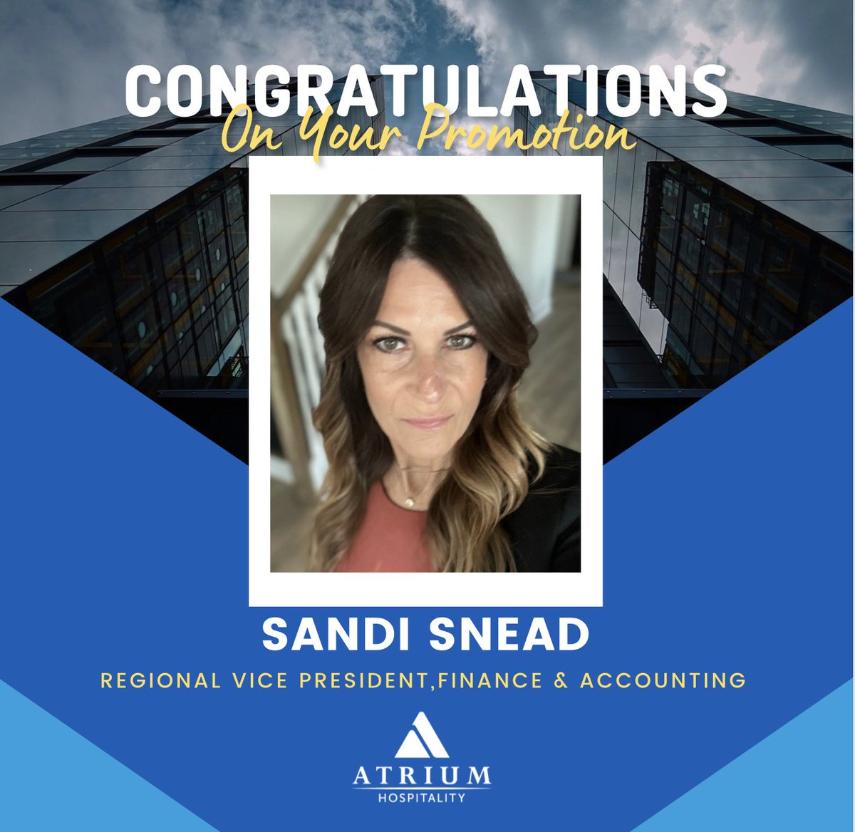 🌟 Congratulations to Sandi Snead on her well-deserved promotion to Regional Vice President, Finance & Accounting! 🎉
#Leadership #Promotion #HospitalityIndustry #Finance #Accounting #CareerGrowth #WomenInLeadership #WomenRise