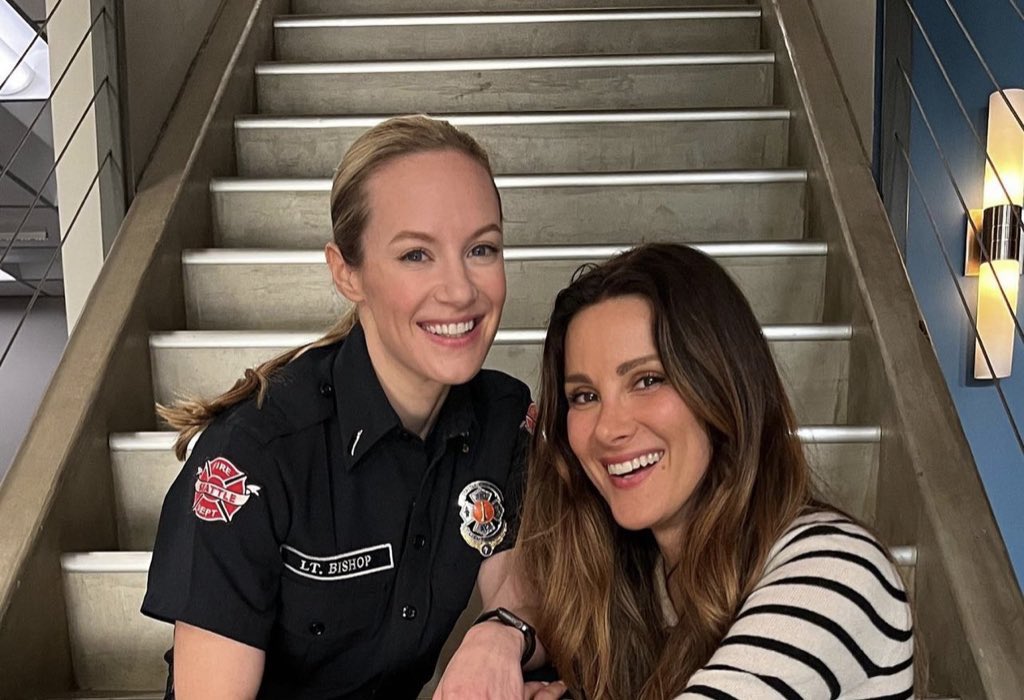 We’ve finally made is back!! Can’t wait to see our girls tonight! #SaveStation19 #DoNotCancelStation19 #MayaBishop #CarinaDeLuca