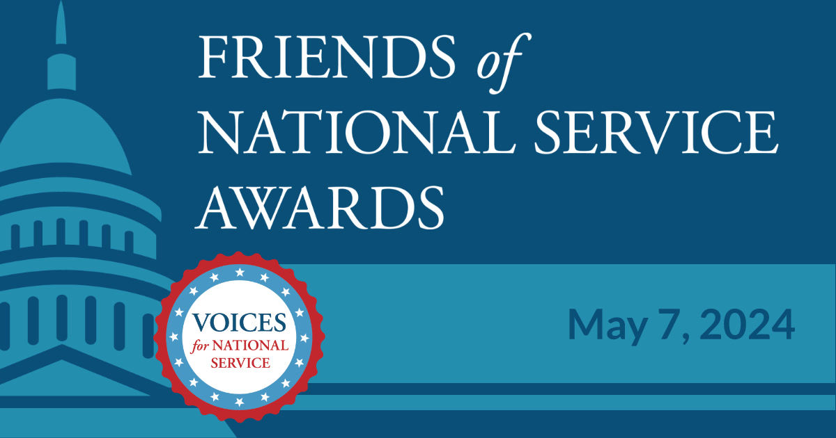 We are less than a week out from the #FriendsOfService Awards – an annual recognition of the leaders who work to strengthen and expand #NationalService opportunities every day. Learn more about the @AmeriCorps champions we are honoring: bit.ly/FriendsOfServi… #Stand4Service