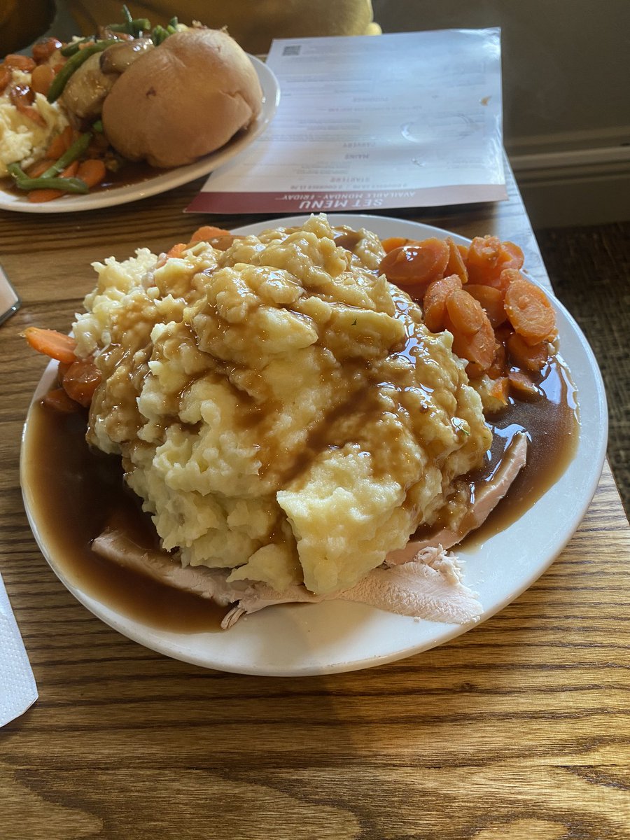 i call this an autistic carvery (one of my safe foods is mash)