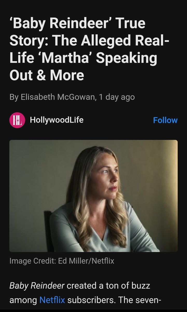 How irresponsible can @HollywoodLife and @netflix be to post this survivors pic under a story about @BabyReindeerLDN falsely implying she's the real life stalker? 
I hope her lawyers sue their asses off. #americannightmare #denisehuskins