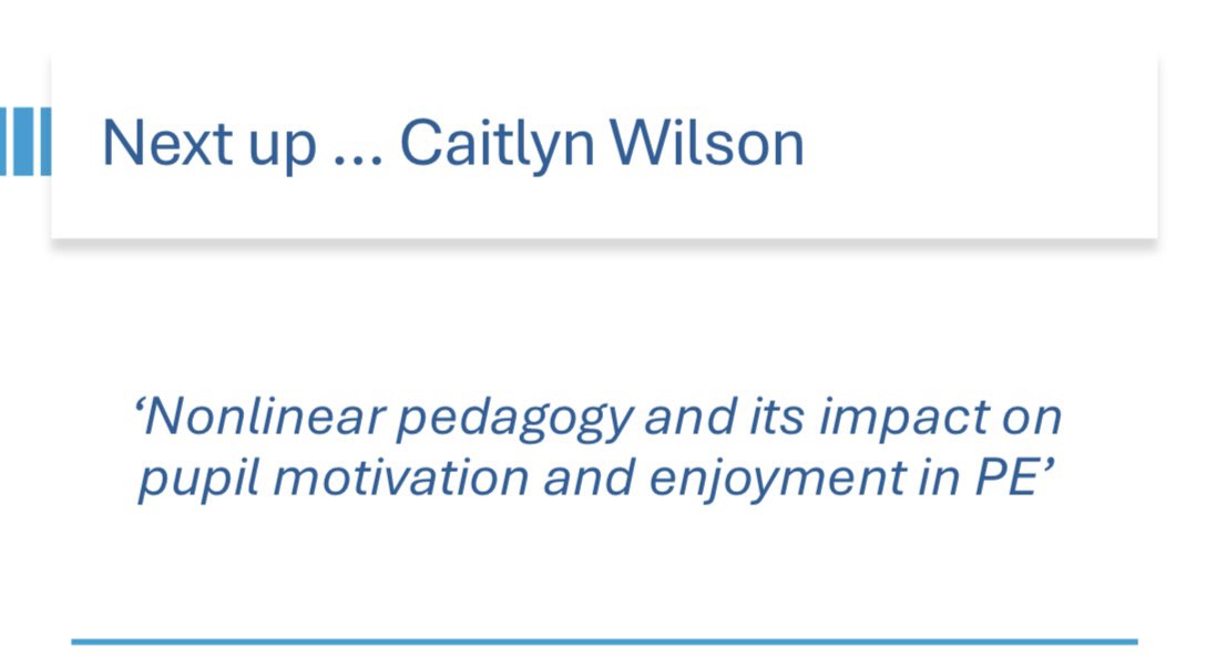 🌟 Up next, @misscfwilson will share her insights on nonlinear pedagogy and its impact on pupil motivation and enjoyment in PE. A unique and exciting topic we can't wait to explore! 🏫🎉 #Year4Conference