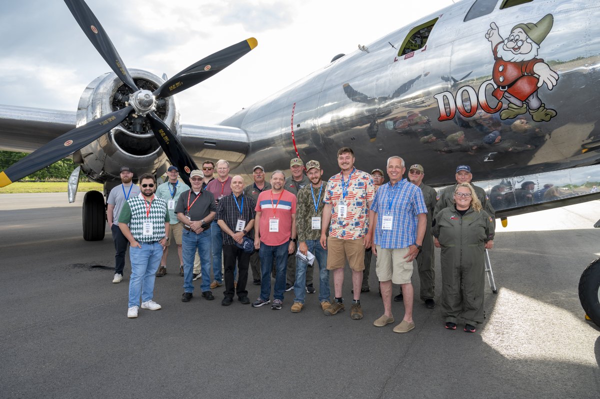 Tuesday and Wednesday #B29Doc ride flight groups in Statesville, NC. #warbirds #aviation