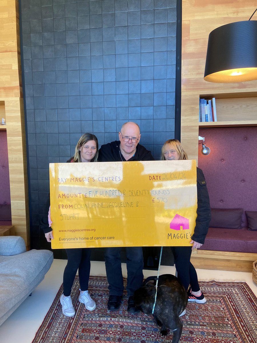#ThankYouThursday. This week we would like to say a massive thank you to Colin, Anne, Jaqueline and Stuart for hosting three quiz and karaoke nights, raising a wonderful £570 for Maggie's Aberdeen. Thank you for all of your amazing support 🧡🎤🎉