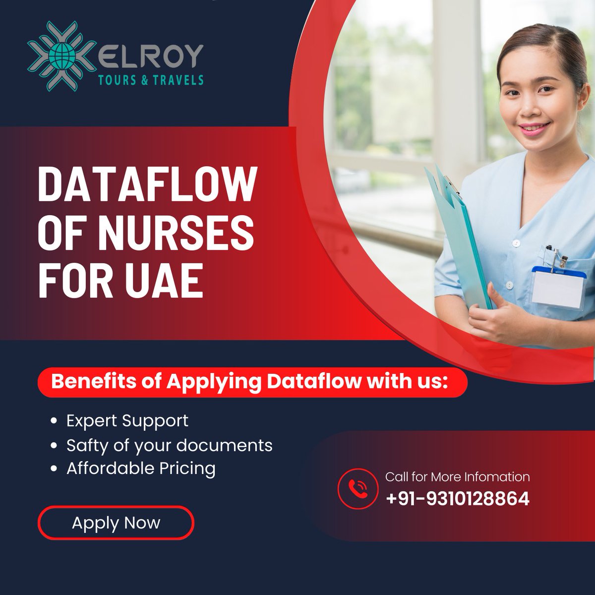 🌍 Ready to take your nursing career worldwide? Our agency offers expert Dataflow Assistance for Nurses headed to Kuwait and UAE. Let us handle the paperwork while you focus on saving lives! #NurseJobs #InternationalNursing #Kuwait #UAE