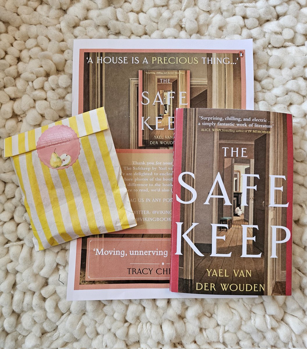 Thank you so much @VikingBooksUK for my copy of #TheSafeKeep by Yael Van Der Wouden 
Really looking forward to reading this! The pear drops are delicious too!
Published on 30th June
#bookbloggers #bookX