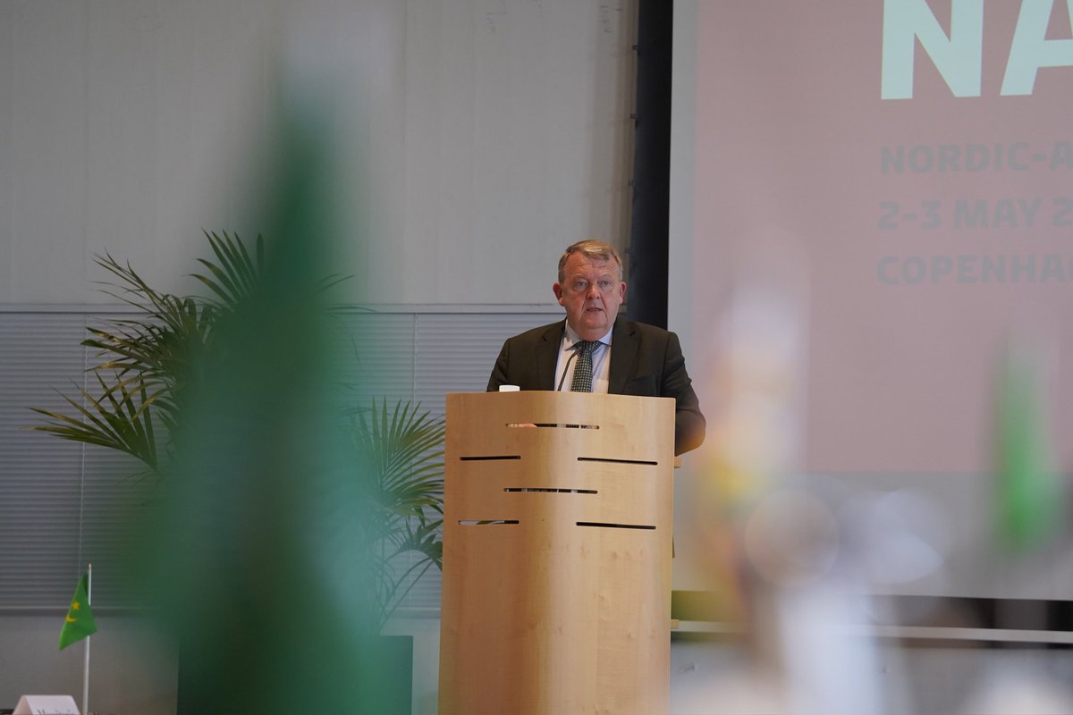 DK FM @larsloekke: 'If we are to solve the world's crises, we need to strengthen global cooperation - especially between African and Nordic countries. Look forward to spending the next few days doing just that, as 26 African and 5 Nordic countries meet here in Copenhagen.'