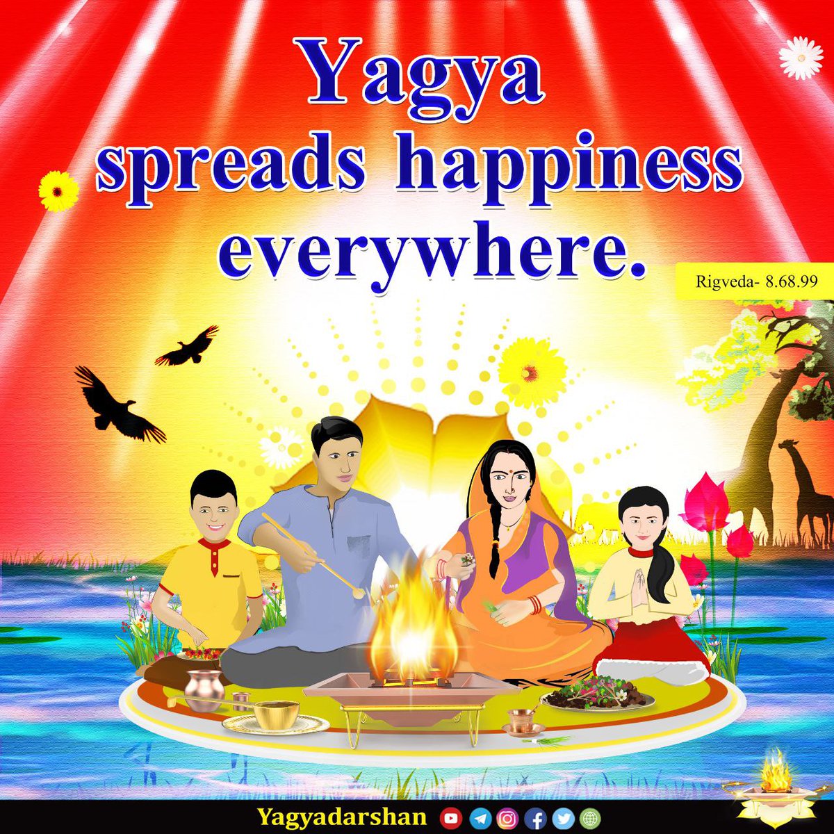 Yagya Spreads Happiness Everywhere.
#yagyadarshan #glory_of_yagya #yagya #hawan #agnihotra