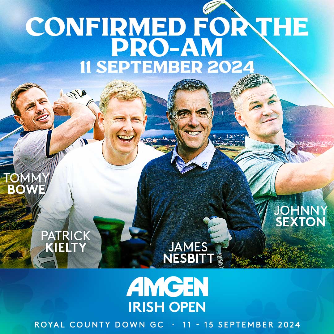 𝗦𝘁𝗮𝗿𝘀 𝗹𝗶𝗻𝗲 𝘂𝗽 𝗳𝗼𝗿 𝗔𝗺𝗴𝗲𝗻 𝗜𝗿𝗶𝘀𝗵 𝗢𝗽𝗲𝗻 𝗣𝗿𝗼-𝗮𝗺  ⛳️
Patrick Kielty, Johnny Sexton, James Nesbitt & Tommy Bowe to take part in @IrishOpen_ Pro-Am at @RCDgolfclub on Sept 11.  

𝗥𝗲𝗮𝗱 𝗠𝗼𝗿𝗲 
mournegolfclub.com/stars-line-up-…