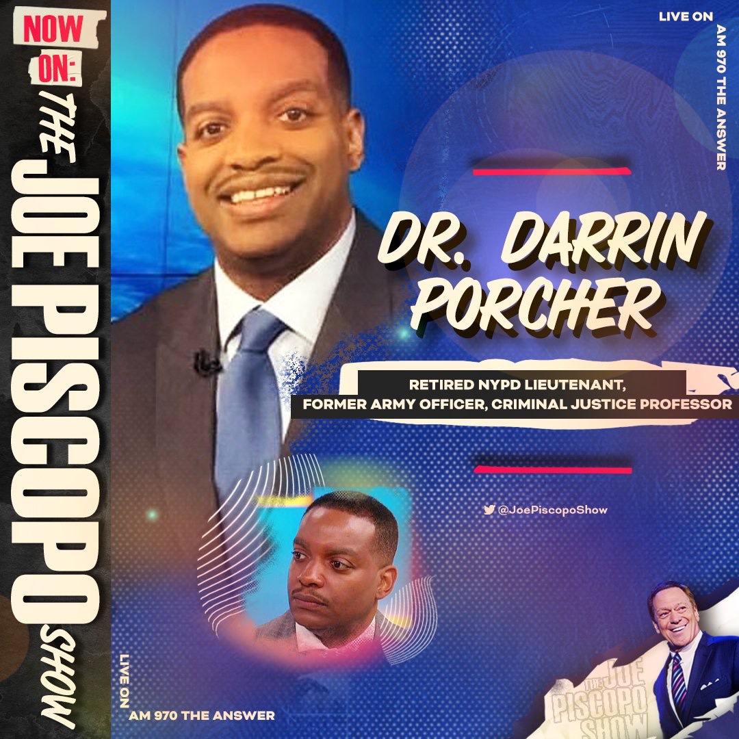 🚨 NOW ⏰ 9:25am EST @DrDarrinPorcher joins @JrzyJoePiscopo to give a look at the NYPD’s response to protests LISTEN🎙️LIVE: am970theanswer.com/listenlive