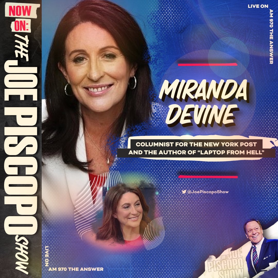 🚨 NOW ⏰ 9:40am EST @mirandadevine joins @JrzyJoePiscopo to discuss her @nypost op ed, 'Putting all the drama of Oct. 7th terror attack on stage' and 'Joe Biden is far from ‘decent’ despite what the media and celebrities may claim' LISTEN🎙️LIVE: am970theanswer.com/listenlive