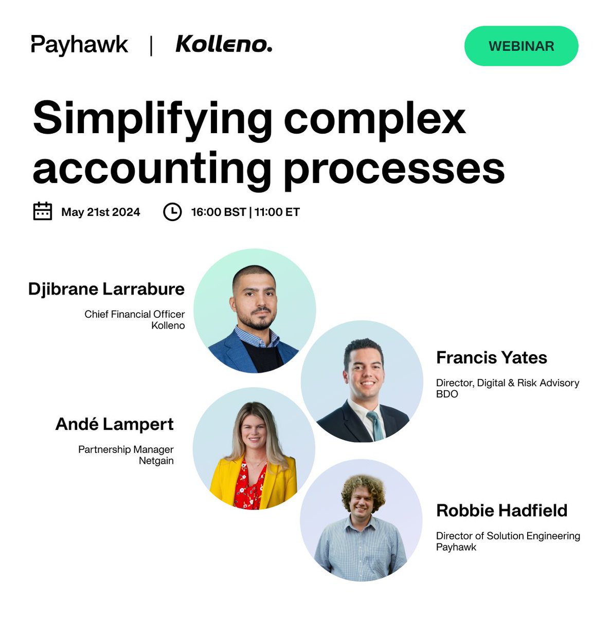 <Webinar> How do finance professionals simplify complex accounting processes❓ → Accounting processes that can benefit from technology → The impact of technology and automation → And how this has worked for businesses in the real world Save your spot: bit.ly/3y5vaQs