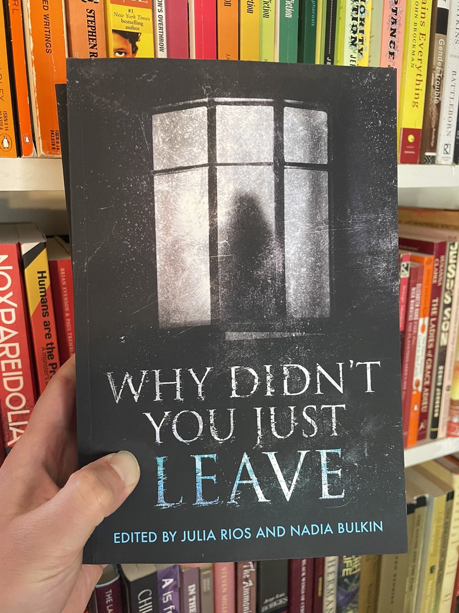 Got my contributor copies of Why Didn’t You Just Leave edited by @omgjulia and @nadiabulkin out from @CursedMorsels!!! If you’ve ever wanted to read a choose your own adventure style haunted house story, now’s your chance!!! cursedmorselspress.com/product/why-di…