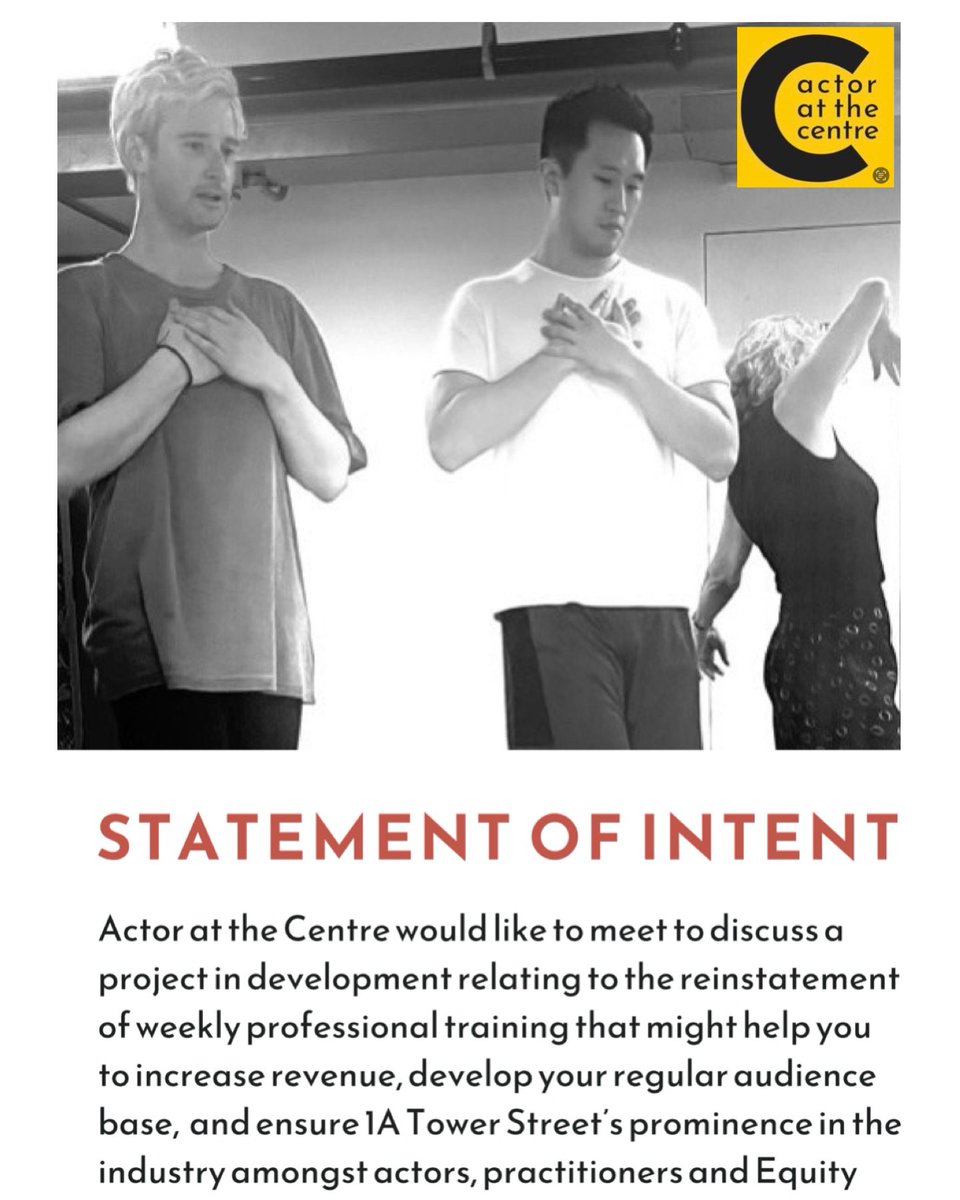 ‘We are fighting every day for this organisation, for the benefit of our industry & those who are working or wish to work within it’ - @7DialsPlayhouse Trustees 22/4/24. A 4k petition & @EquityUK representing 50k performers have asked for 2 yrs for what benefits them - TRAINING